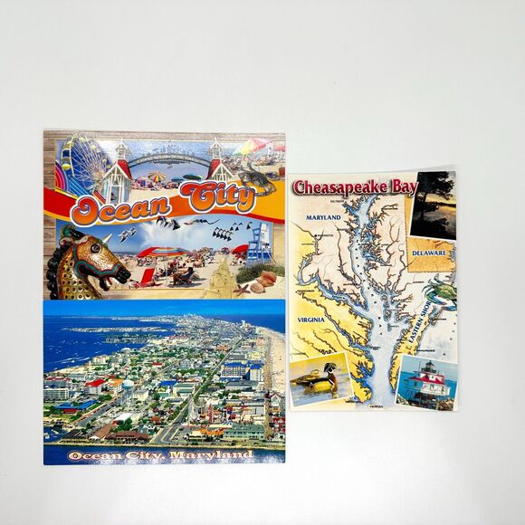 Lot of 10 Ocean City Maryland Postcards OCMD Beach Assateague Island Blue Crab - Picture 6 of 6